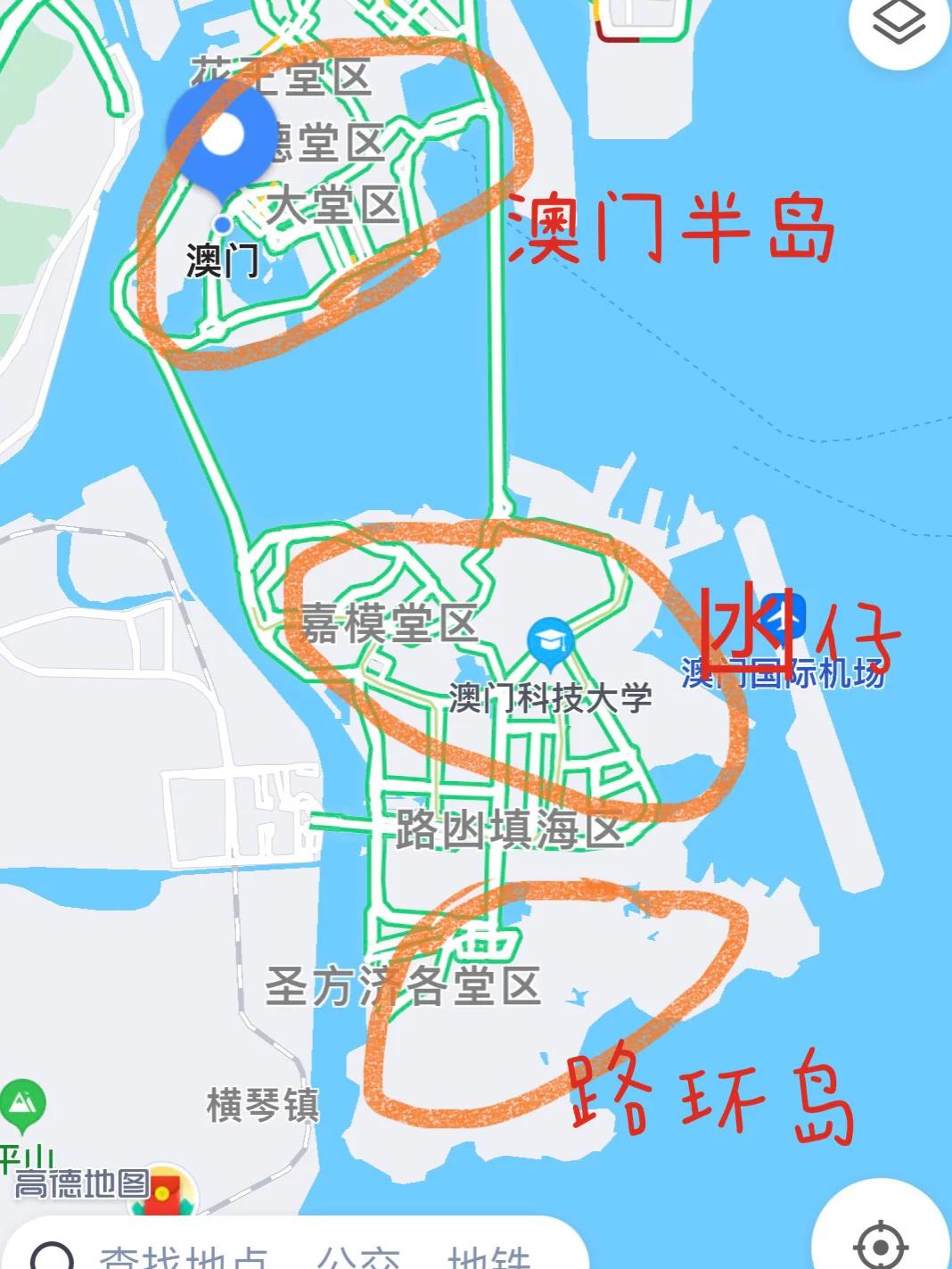 澳门旅游景点地图-澳门旅游景点地图全图