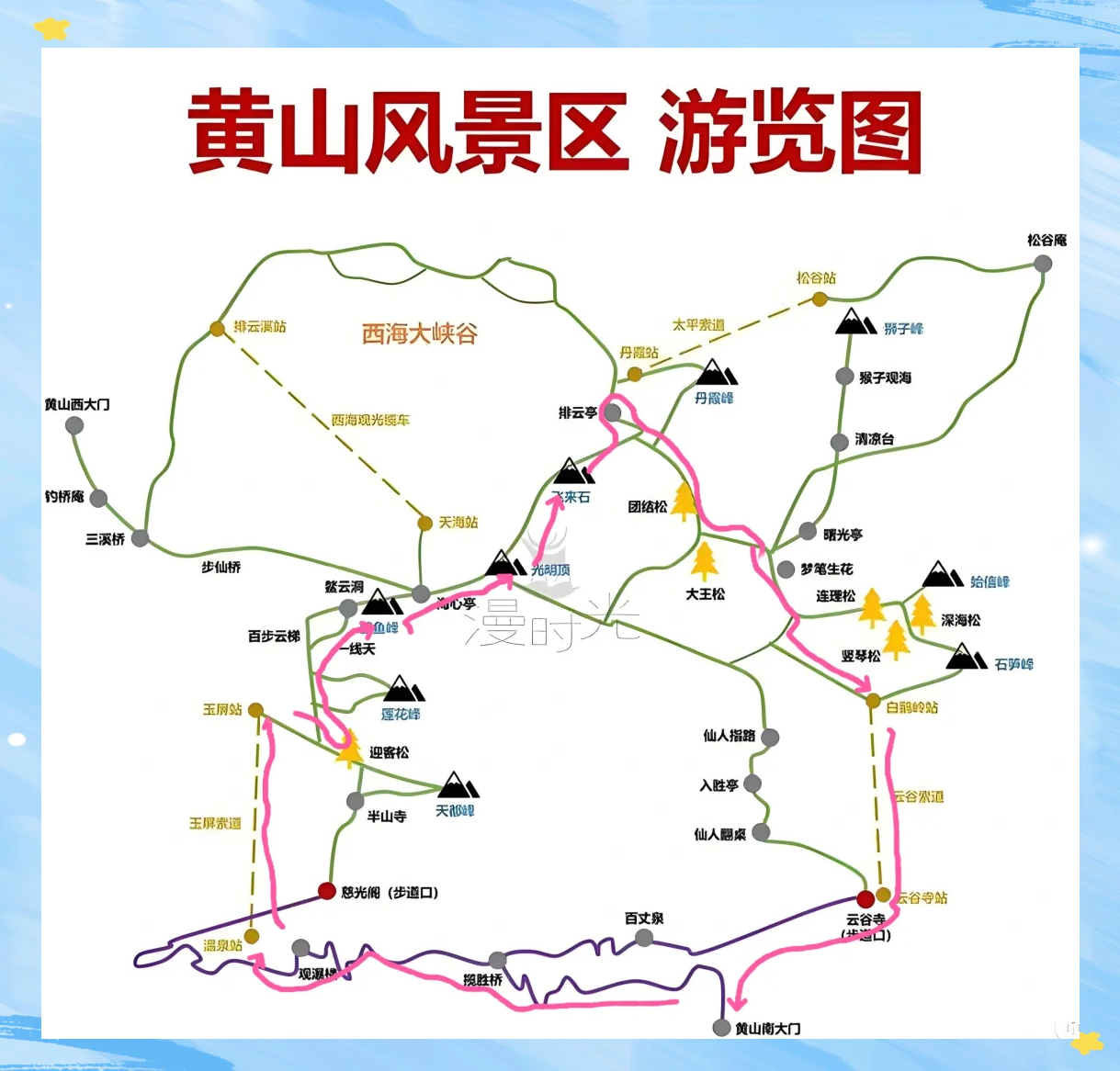 黄山旅游路线图-黄山旅游线路规划 黄山旅游路线图-黄山旅游线路规划