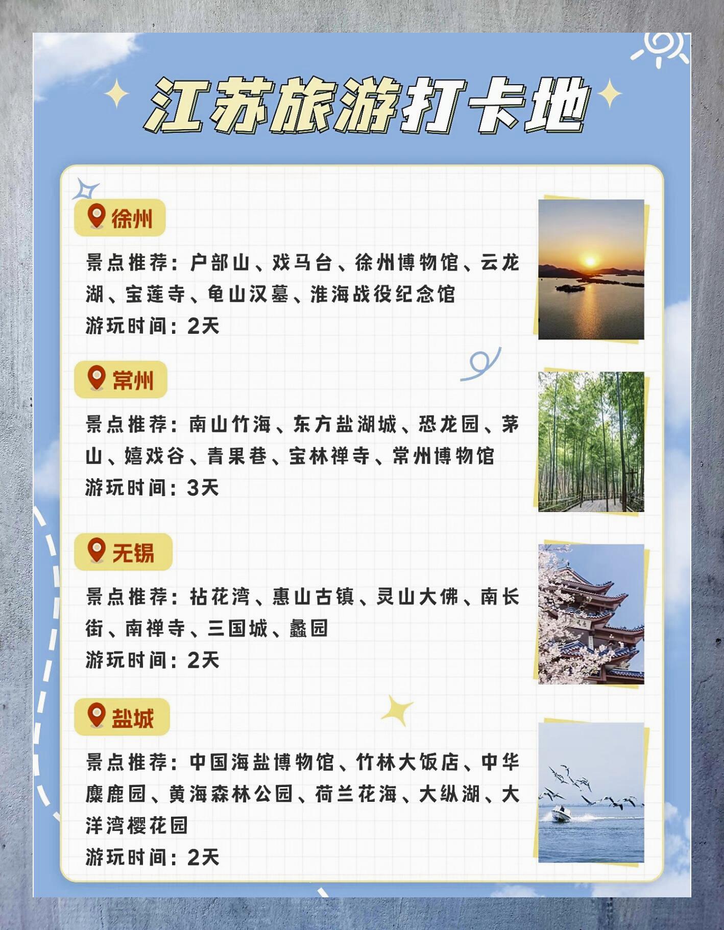 江苏旅游攻略-江苏旅游攻略三日游